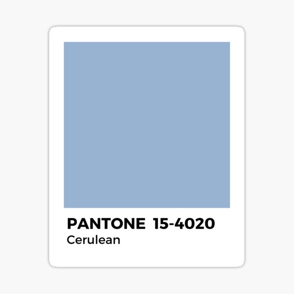 PANTONE- Cerulean Sticker