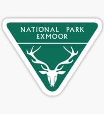 Exmoor National Park Sign, England, UK Sticker