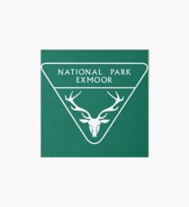 Exmoor National Park Sign, England, UK Art Board