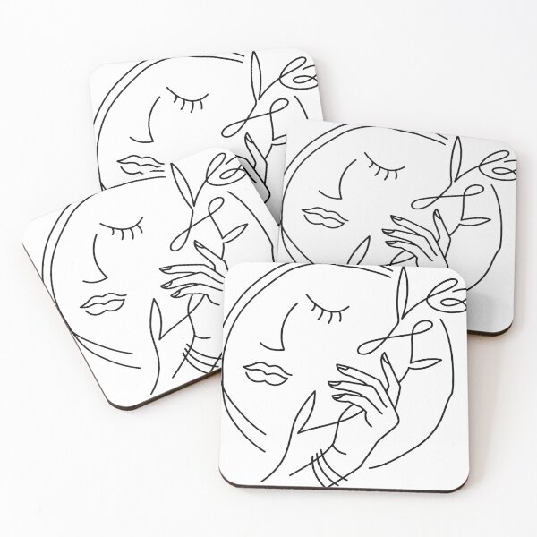 Item preview, Abstract Women Face with Flower designed and sold by Pixorena.