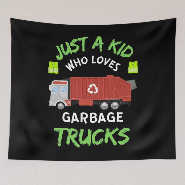 Item preview, Just A KID Who Loves Garbage Trucks designed and sold by WoodburyLake.