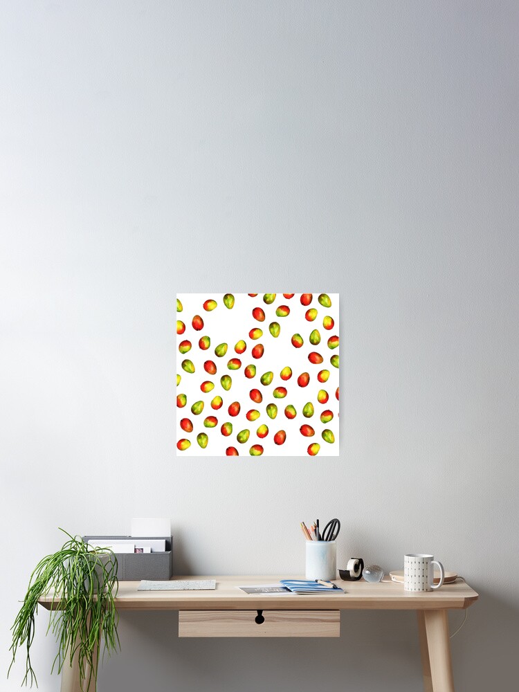Thumbnail 2 of 3, Poster, Mango Pattern designed and sold by rivermill.