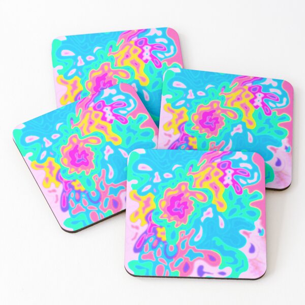 Item preview, Neon Splatter! Neon Abstract Paint Splatter Pattern designed and sold by viqysarthouse.