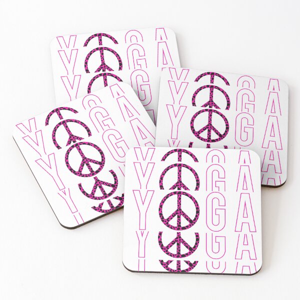 Item preview, Leopard yoga peace with pink skin-cute yoga pink leopard skin designed and sold by steven8899.