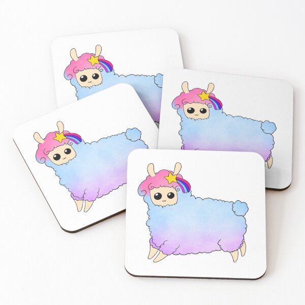 Item preview, Rainbow llama designed and sold by Eterneal.
