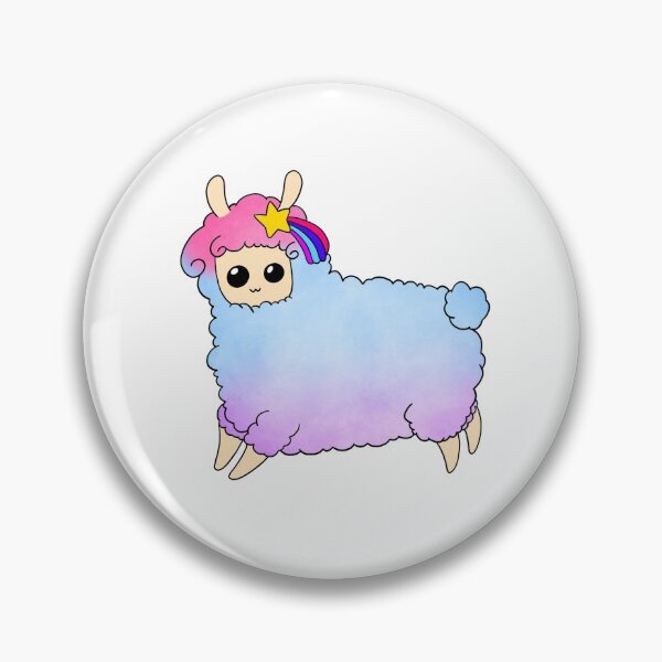 Item preview, Rainbow llama designed and sold by Eterneal.