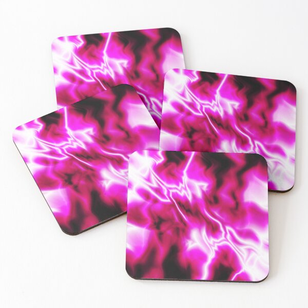 Item preview, Pink Black and White Lightning Abstract Pattern designed and sold by thestuffcompany.