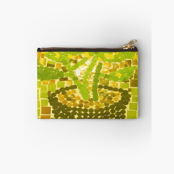 Item preview, Spring is In The Air! Paper Craft Potted Plant Shades of Green Green Yellow Leaves Against Brick Wall designed and sold by NadeenInspires.