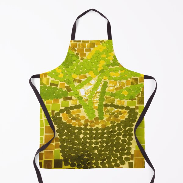 Item preview, Spring is In The Air! Paper Craft Potted Plant Shades of Green Green Yellow Leaves Against Brick Wall designed and sold by NadeenInspires.