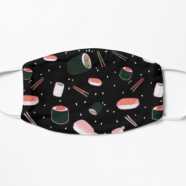 Japan Addiction collection: sushi pattern (black) Flat Mask