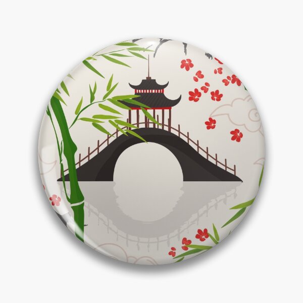 Artikelvorschau, Japanisches Pagoden-Kimonomuster entworfen und verkauft von PG Illustration.
