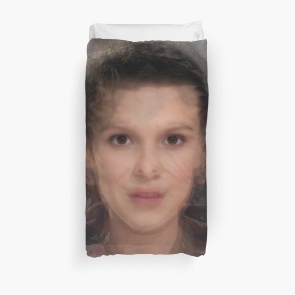 Millie Bobby Brown onze superposition de portrait Housse de couette