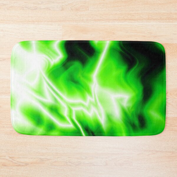 Item preview, Florescent Green Black and White Lightning Abstract Pattern designed and sold by thestuffcompany.