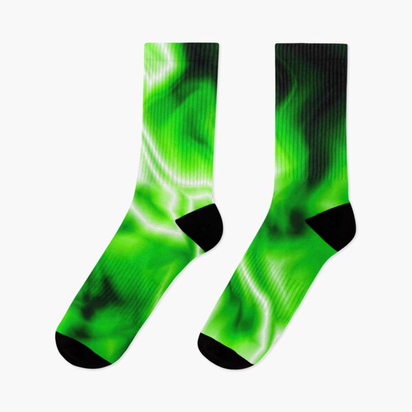 Item preview, Florescent Green Black and White Lightning Abstract Pattern designed and sold by thestuffcompany.