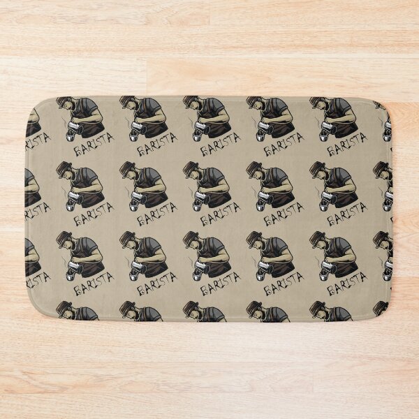 Item preview, Brutal Barista pattern  making coffee on light designed and sold by coffeeapparel.