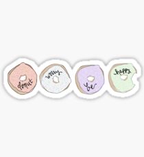 Donut worry, be happy. Sticker