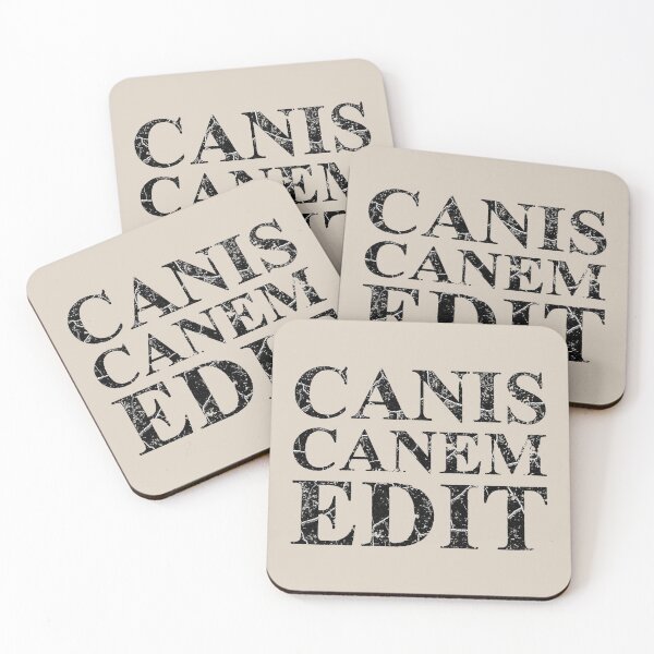 Item preview, CANIS CANEM EDIT (Latin phrase “Dog eat dog”) (2) designed and sold by DotorEaon.