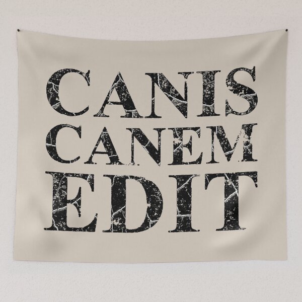 Item preview, CANIS CANEM EDIT (Latin phrase “Dog eat dog”) (2) designed and sold by DotorEaon.