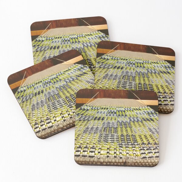 Item preview, Weaving Blue Green and White Threads on a Loom designed and sold by Mothe3rd.