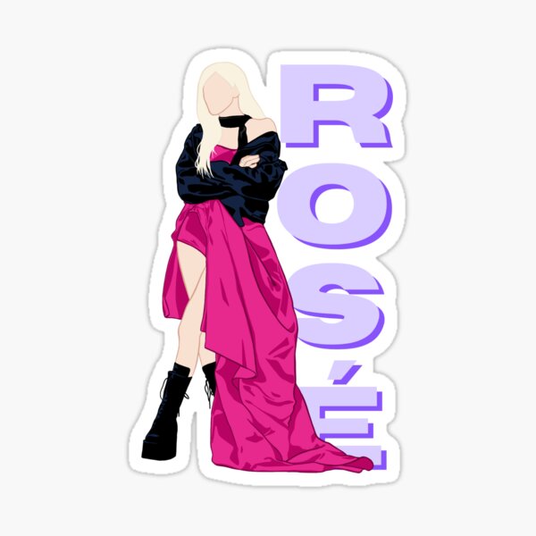 blackpink rose on the ground ver 3 sticker by moistturquoise redbubble