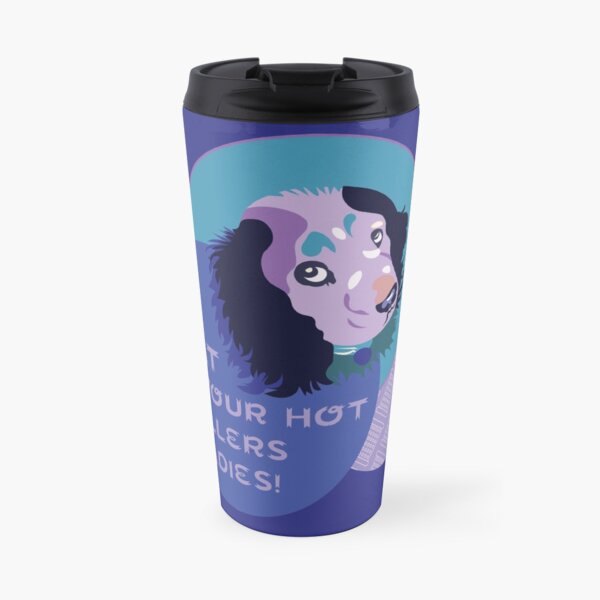 Hairdresser Hot Rollers - Purple Travel Mug