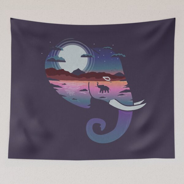 Item preview, Elephants Horizon designed and sold by PixelSamuel.
