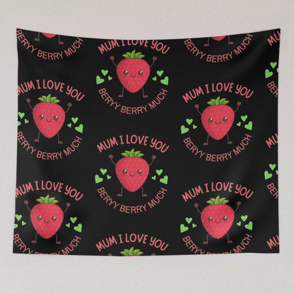Artikelvorschau, Mama, ich liebe dich Berry Berrry Much entworfen und verkauft von PrintexDesigns.