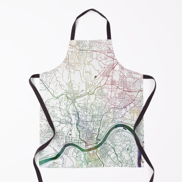 Item preview, Cincinnati Map Watercolor by Zouzounio Art designed and sold by zouzounioart.