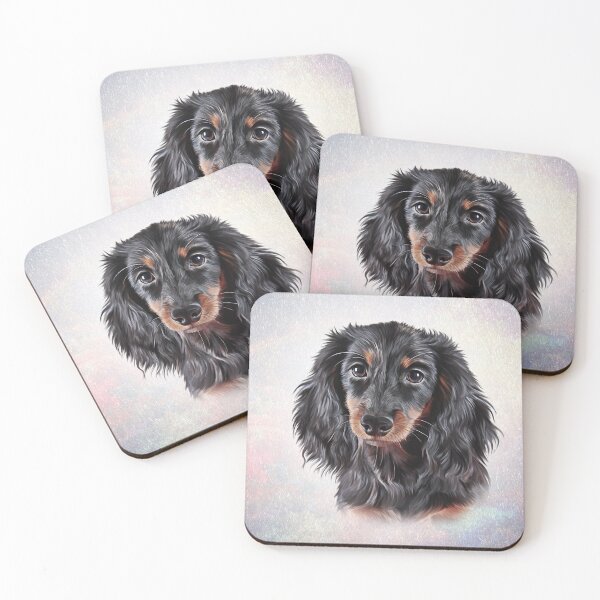 Item preview, Drawing Dog breed long haired dachshund designed and sold by bonidog.