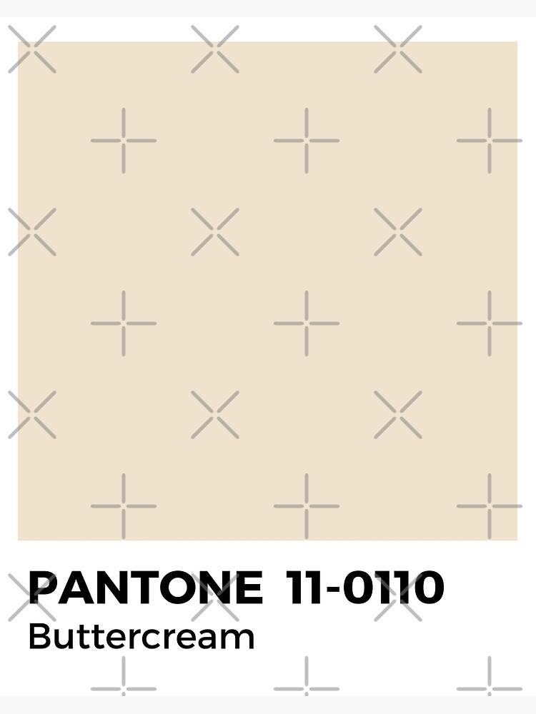 PANTONE- Buttercream Art Board Print for Sale by fabibar