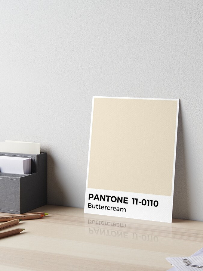 Beige Pantone Style Color Swatch Art Board Print for Sale by fempreneurco