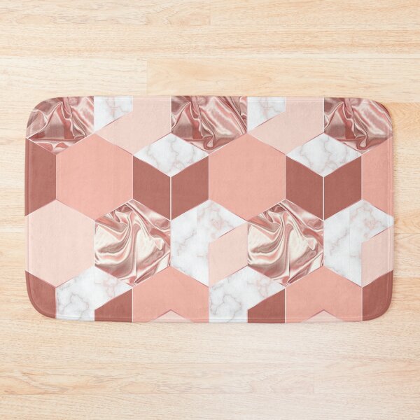 Item preview, Pink rose gold mosaic marble pattern designed and sold by sweet dreamer.