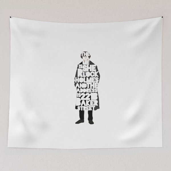 Item preview, BBC Sherlock Holmes Drawing With White Text designed and sold by MultifanArt1.