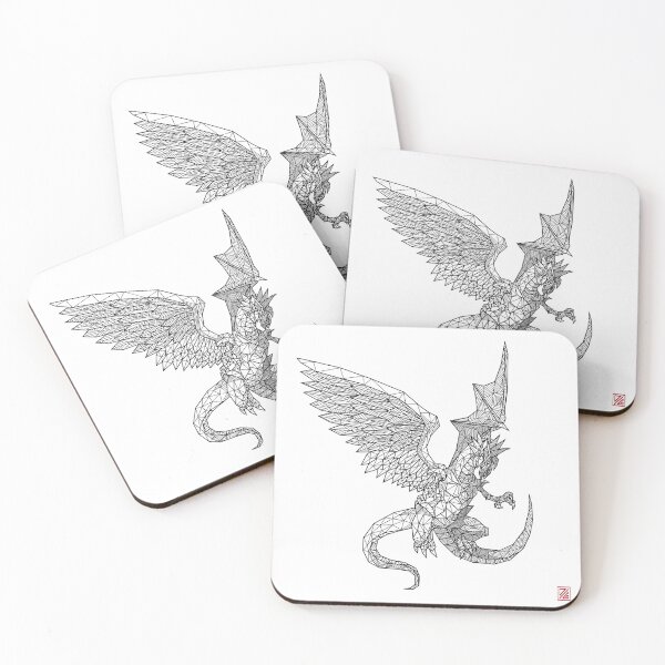 Item preview, Geometric Light and Darkness Dragon designed and sold by Daniel Grey.