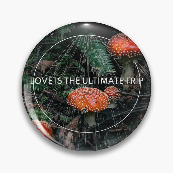 Item preview, Love is the ultimate trip Amanita Muscaria Mushroom Geometric  designed and sold by Robtography.