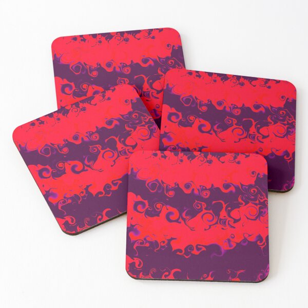 Item preview, Abstract Art #6 : Dangerous (Fire Red and Deep, Very Dark Purple) designed and sold by Cosmic-Ferret.