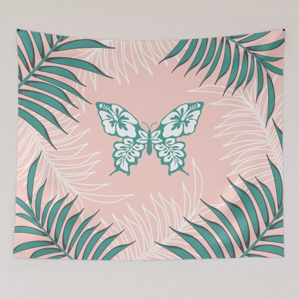 Item preview, Patrón de hojas de mariposa tropical de verano designed and sold by FreshOutTheBox.