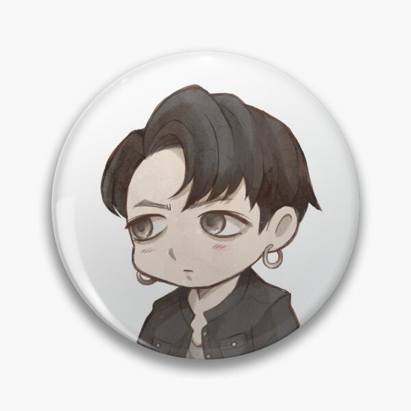 Item preview, BTS Jungkook chibi -ON- sticker designed and sold by renrensden.