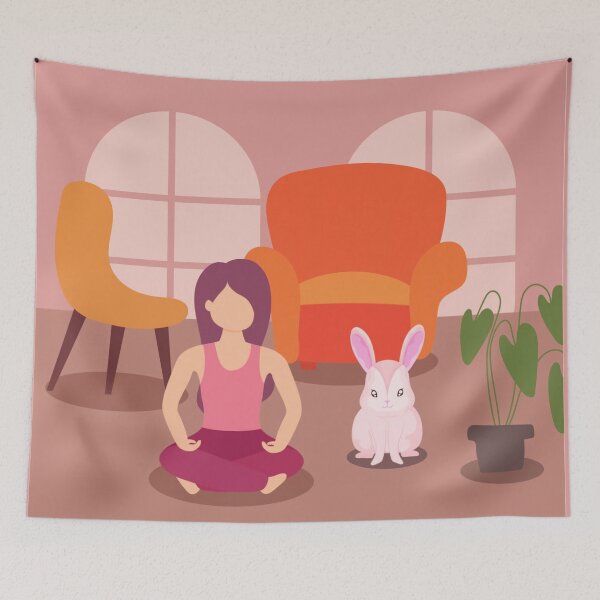 Item preview, Bunny Yoga Studio designed and sold by Schka.