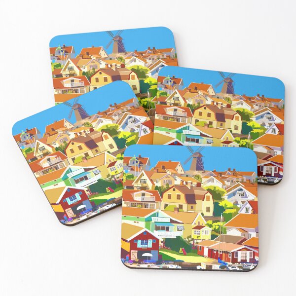 Item preview, Fiskebäckskil Swedish Fishing Village designed and sold by NattyDesigns.