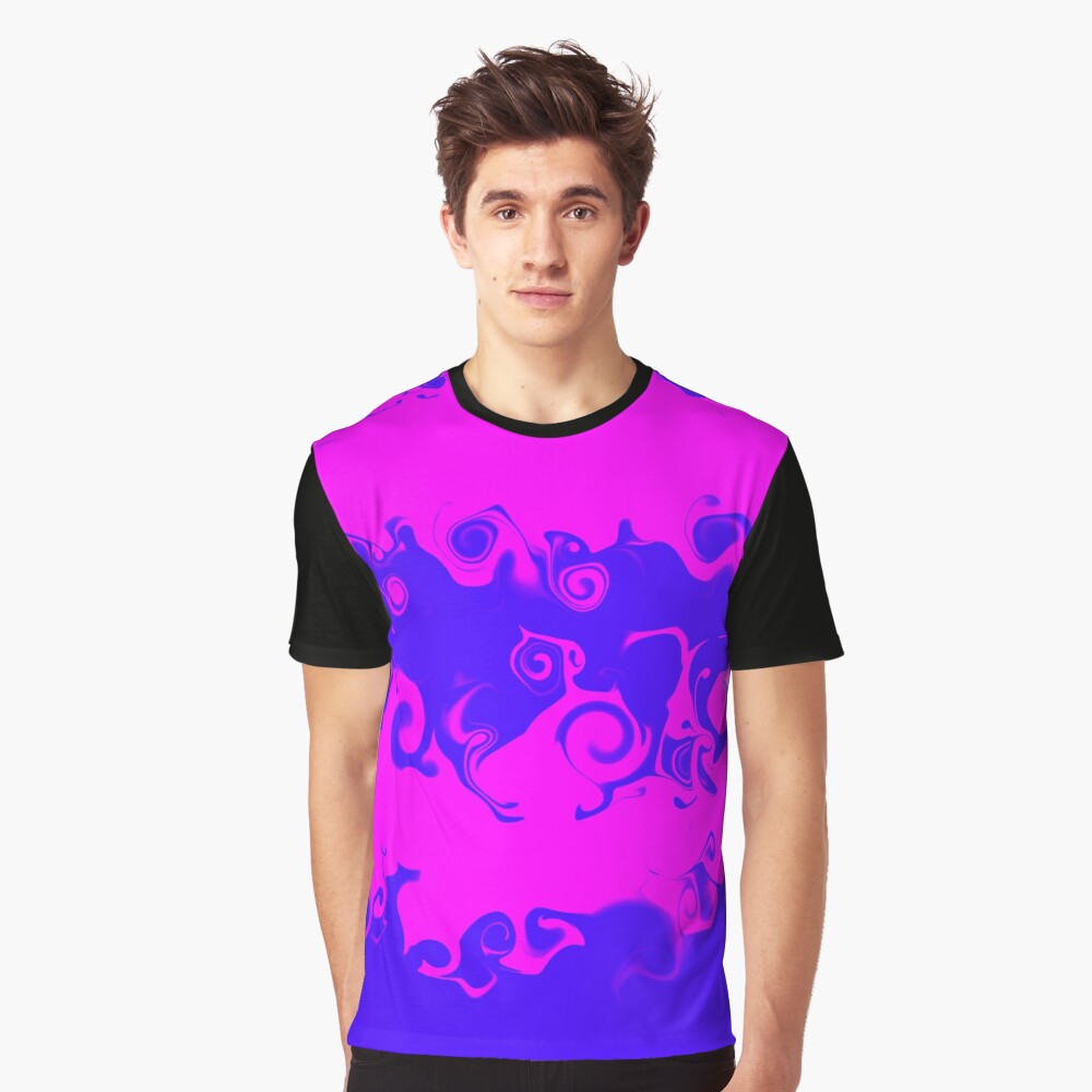 Aesthetic Abstract Graphic Dangerous Electric Sale #6 T-Shirt for Blue)\