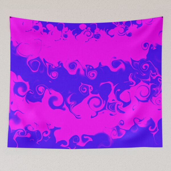 Item preview, Aesthetic Abstract #6 : Dangerous (Fuchsia and Bright Electric Blue) designed and sold by Cosmic-Ferret.