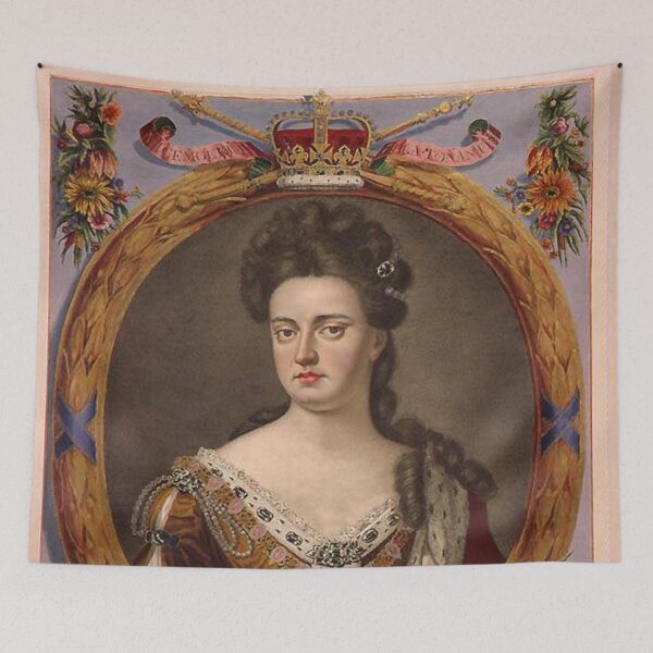 Item preview, Queen Anne: Tinted engraving of Anne from an atlas  designed and sold by The Great  Art.