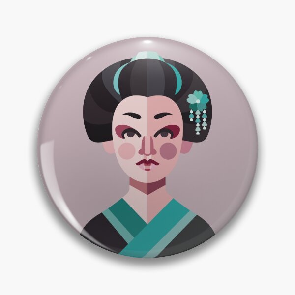 Item preview, Geisha vector illustration designed and sold by Karoraino.