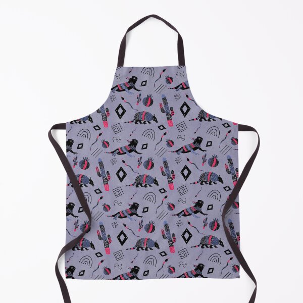 Item preview, Desert Vibes Repeating Pattern Hand Drawn Black Purple, Blue, Pink designed and sold by ksrogersdesigns.