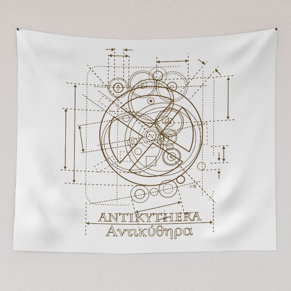 Item preview, Antikythera Mechanism Drawing designed and sold by SymbolGrafix.