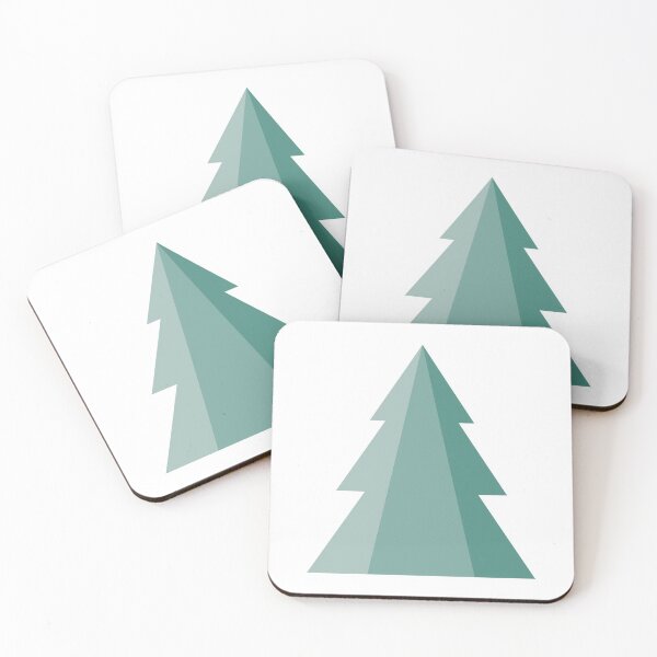 Item preview, Teal Tricolor Pine Tree designed and sold by Susssanne.