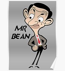 Mr.Bean Cartoon Poster