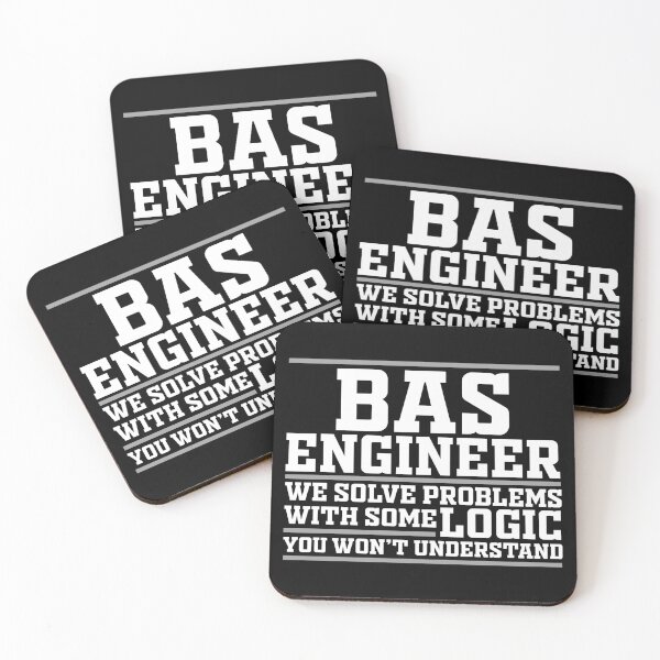 Item preview, BAS Engineer - We solve problems with some logic you won't understand! White and Grey designed and sold by ZephyrusDesigns.