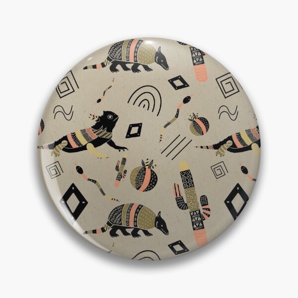Item preview, Desert Vibes Repeating Pattern Hand Drawn Black Beige Olive Yellow Peach designed and sold by ksrogersdesigns.